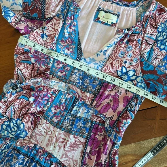 Anthropologie Multicolor Robin Tiered Mini Dress - Picture 9 of 10
